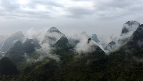 亞洲的雲<unk>山脈,空中景觀