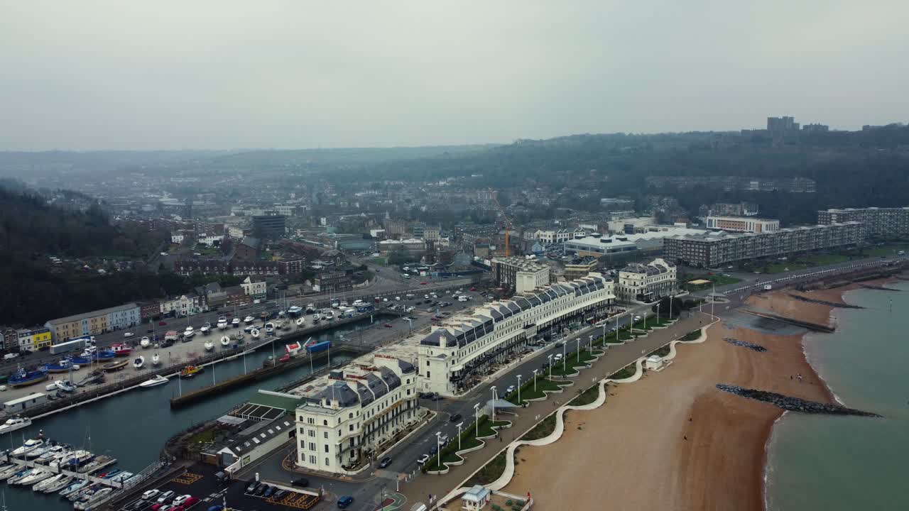 Aerial view of Dover, England