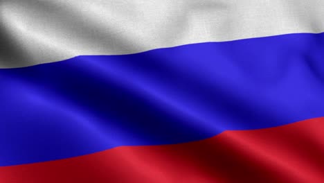 closeup waving loop 4k national flag of russia