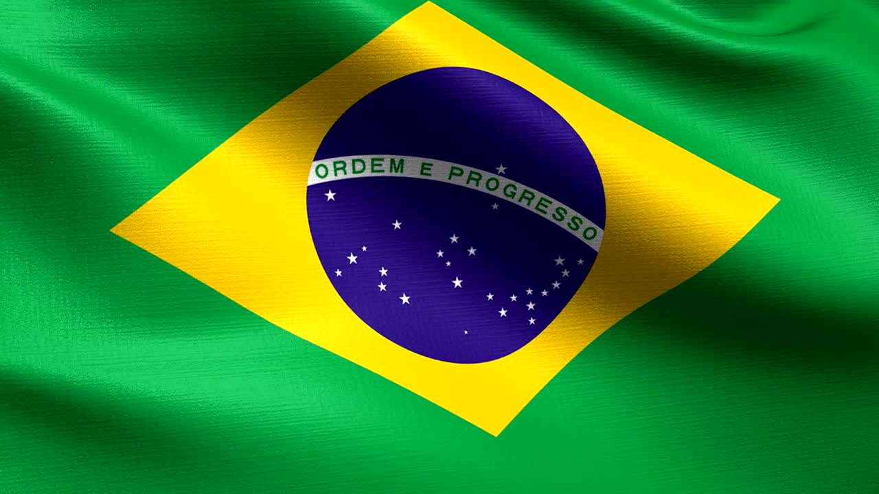 Brasilien Looping Flag 4K