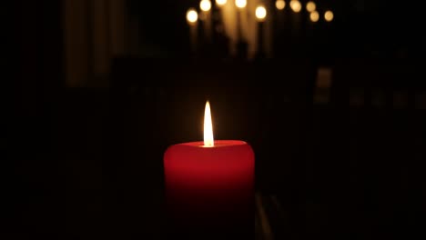 candle in the evening, cozy atmosphere