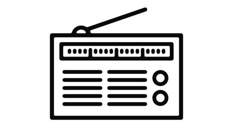 gráfico de movimiento de línea de radio