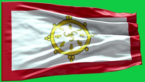 4k Highly Detailed Flag Of Sikkim - Sikkim Flag High Detail - National flag Sikkim wave Pattern loopable Elements