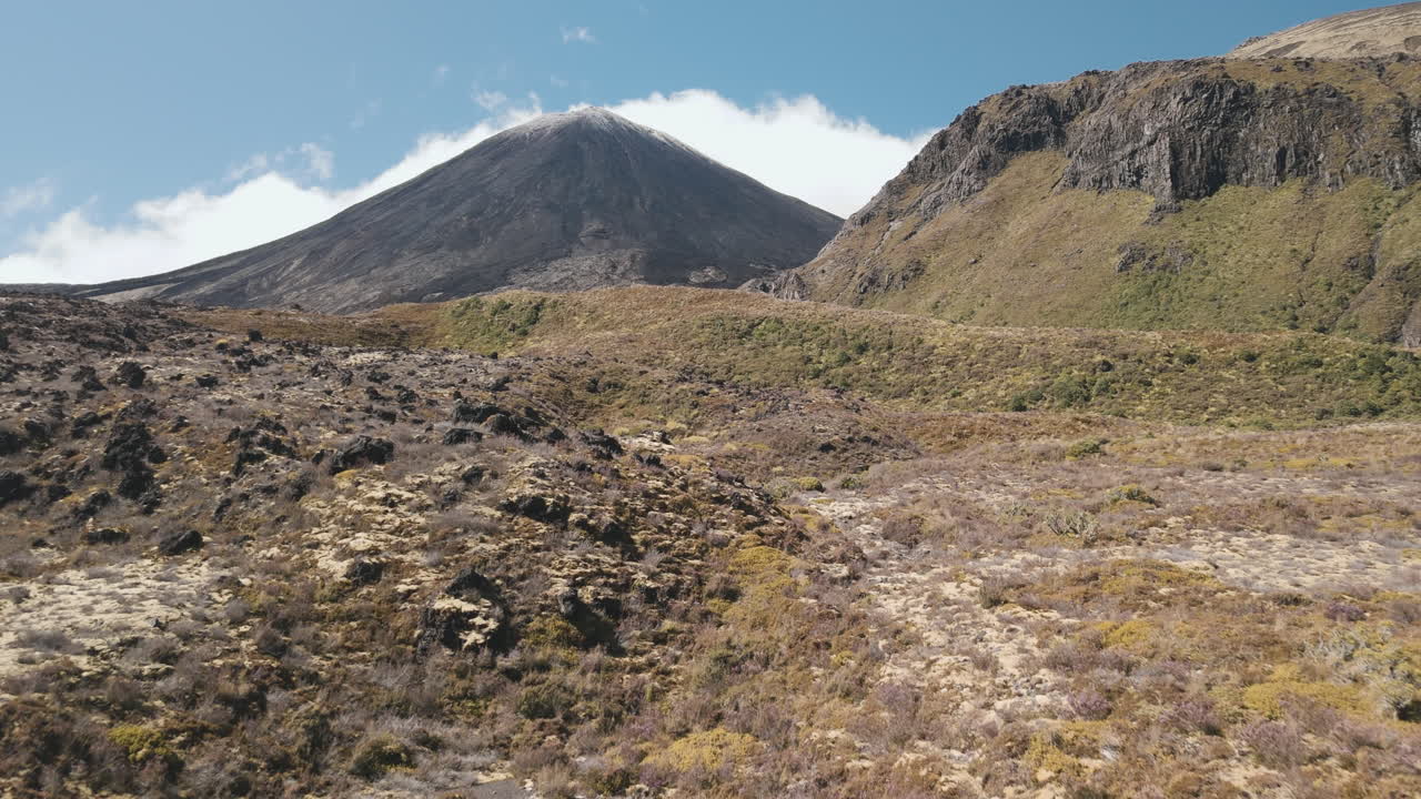 Volcanic Mountain Landscape in New Zealand