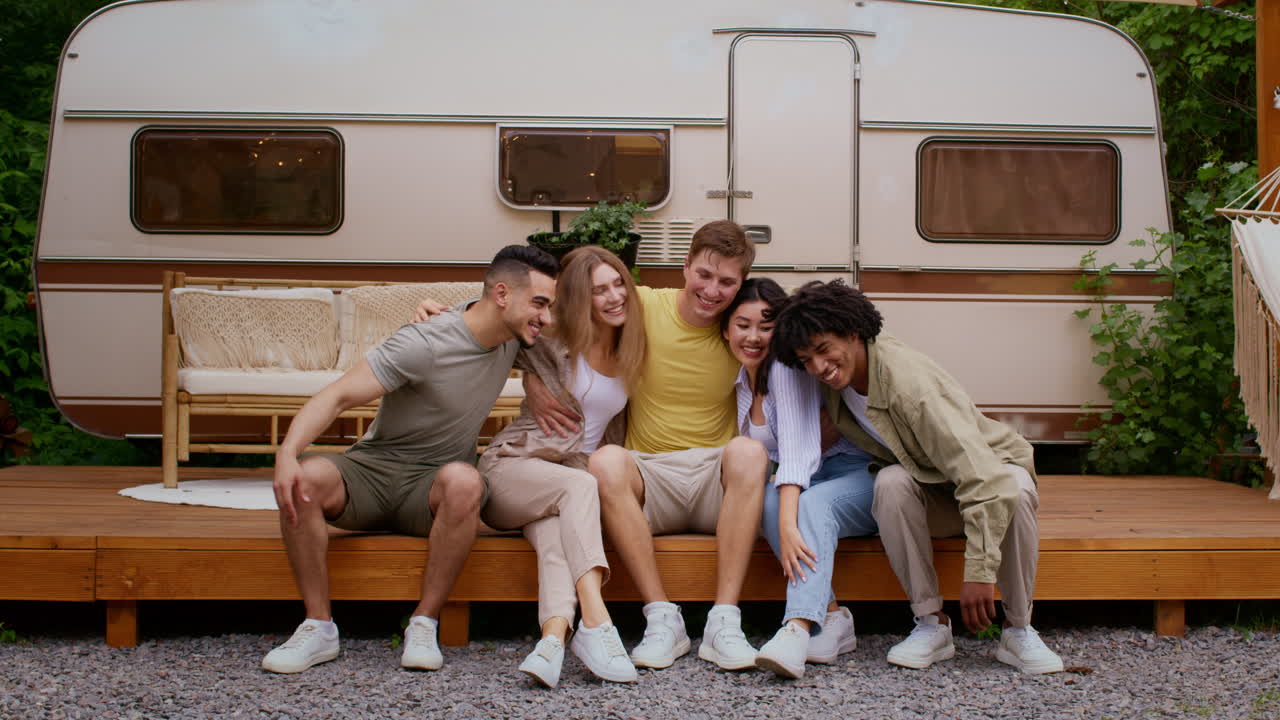 Friends Enjoying a Summer Vacation