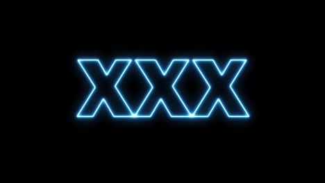 signo de neón xxx