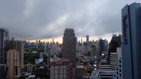 el horizonte de la ciudad de bangkok, tailandia