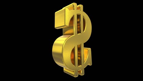 símbolo de señal girar bucle negocio dólar finanzas impuestos gángster bling financiero 4k