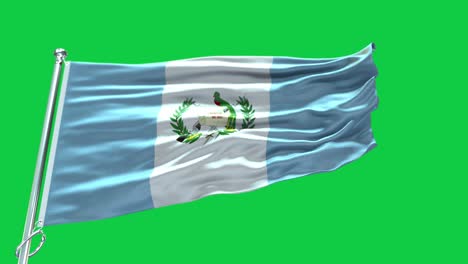 4k bandera de guatemala muy detallada - bandera de guatemala de alto detalle - bandera nacional de guatemala patrón de ondas elementos en bucle