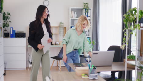hr head interviews new office employee