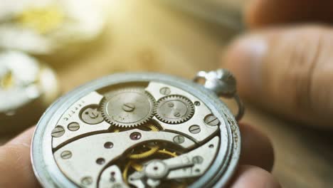 mechanical watch repair. watchmaker's workshop