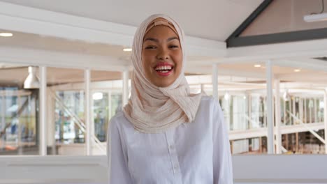 portrait of a young woman at a business conference