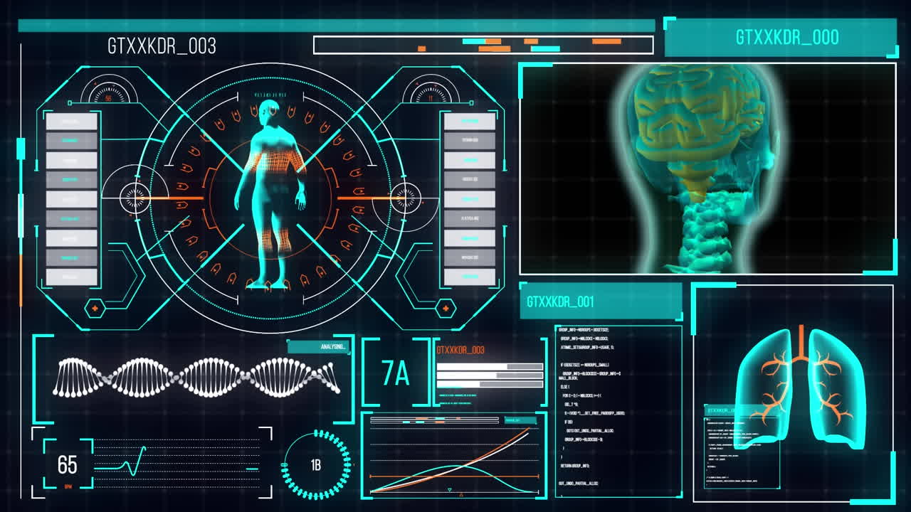 interfaz digital frente a un fondo negro