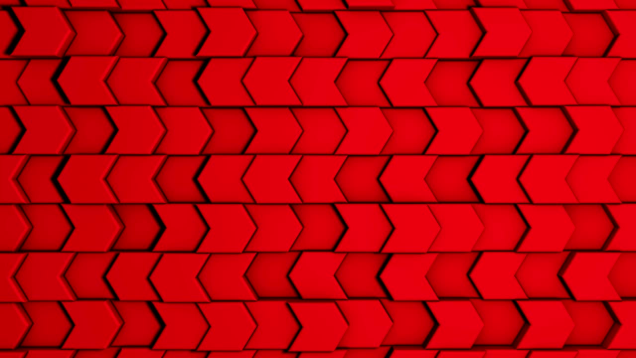 animación en 3d de elegantes flechas de piedra en la pared.