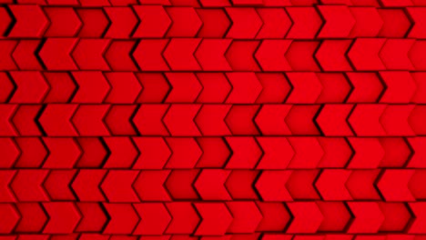 animación en 3d de elegantes flechas de piedra en la pared.