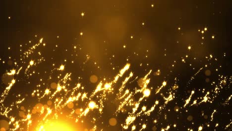 4k aabstract particles gold event awards trailer titles cinematic concert stage loop background