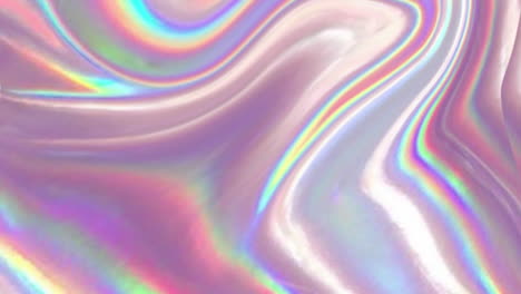 animación de moléculas blancas sobre un fondo multicolor.