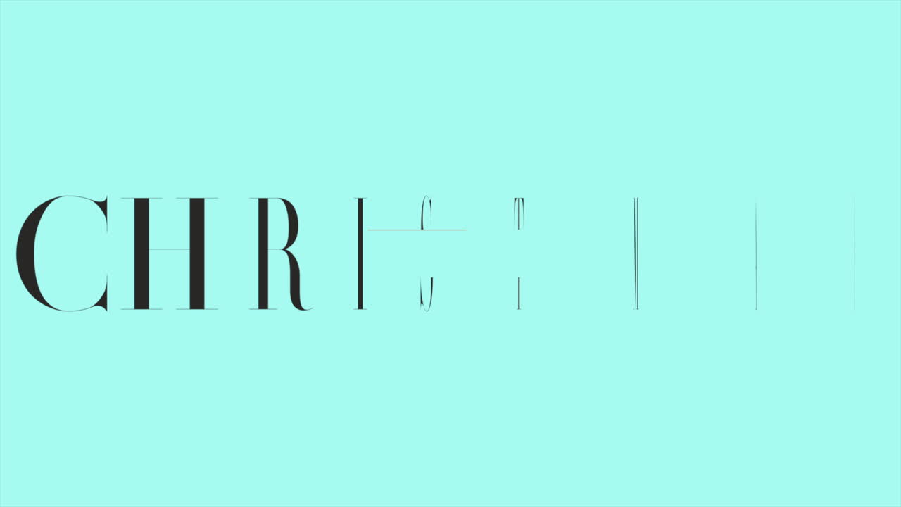 블루 그라데이션에 현대 메리 크리스마스 텍스트