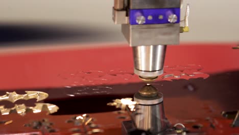 CNC-Laser-cutting-of-metal,-modern-industrial-technology.