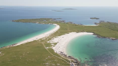 flying over county galway in ireland