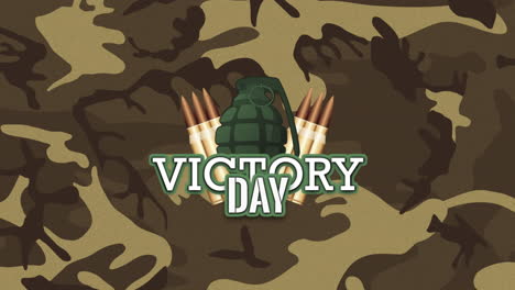Victory-Day-with-military-patrons-and-grenades-on-khaki-texture