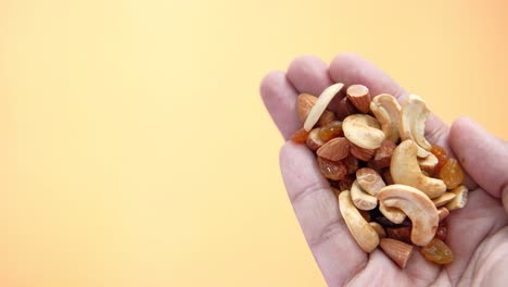 handful of mixed nuts and raisins