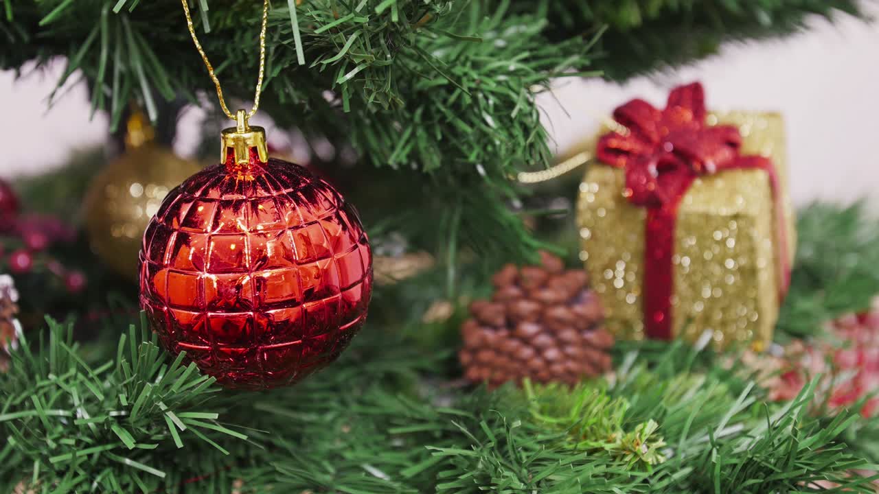 decoración del árbol de navidad bola roja