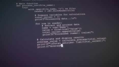 código python para ler e processar arquivos csv