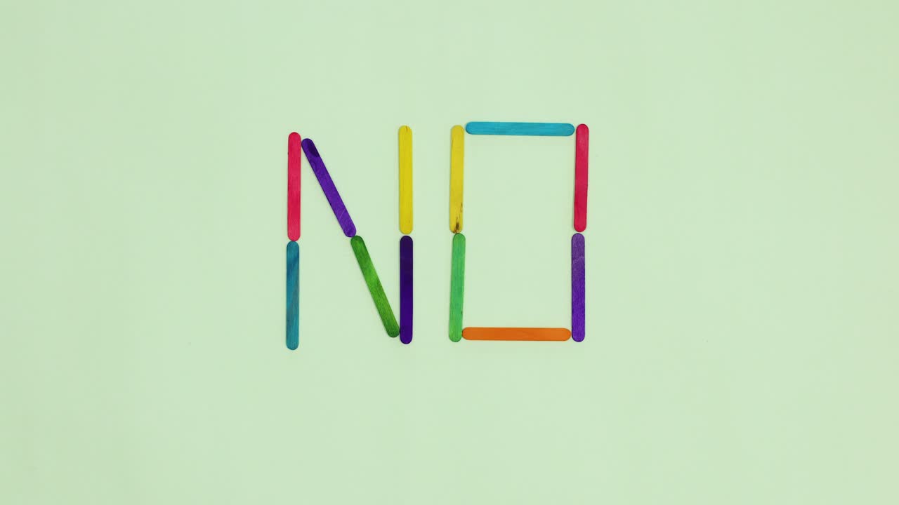 sí y sin palabras cambiando. deten el movimiento