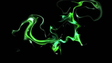 dispersing mysterious green smoke