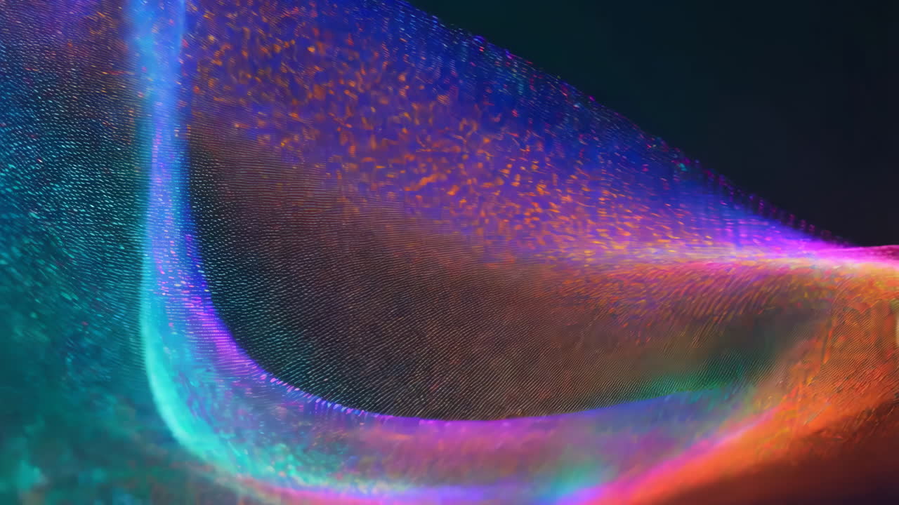 Abstract Colorful Glowing Lines