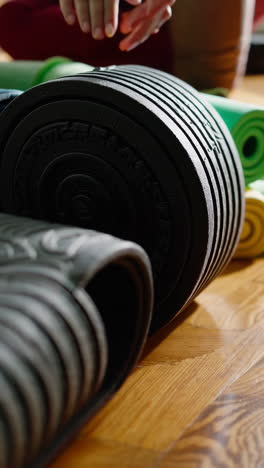 yoga and fitness mats