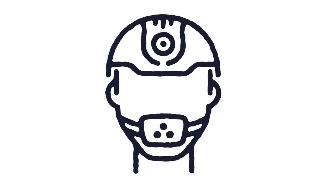 seguridad y salud en el trabajo icon animation footage & alpha channel