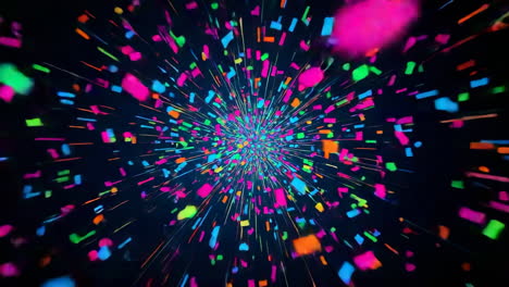 colorful confetti explosion abstract background