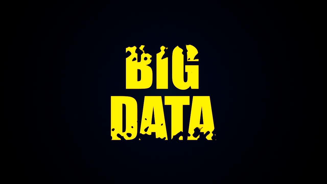 texto de datos grandes. fondo de animación líquida