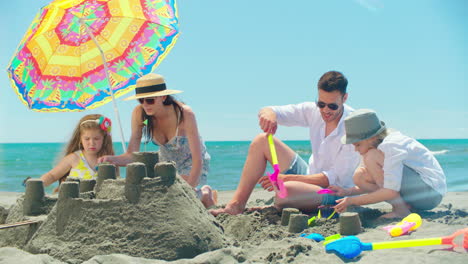 family fun at the beach