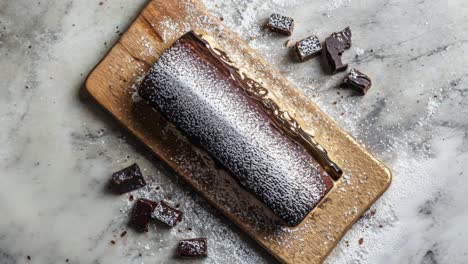 chocolate yule log cake