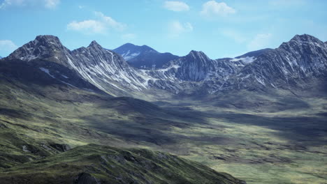 Kazakhstan-autmn-landscape-with-dry-grass-and-mountains