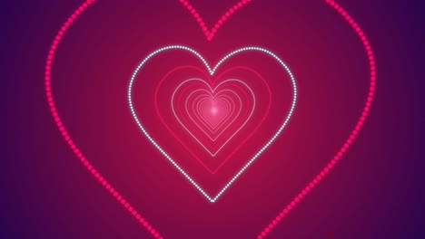 abstract heart tunnel