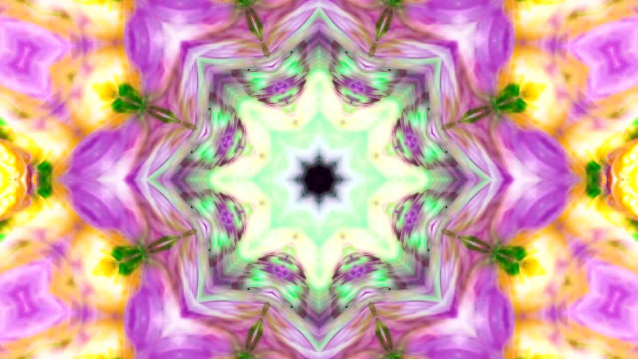 movimiento de fondo de kaleidoscopio abstractamente colorido