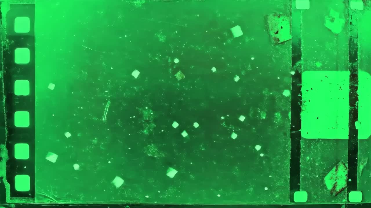 Abstract film texture animation, transparent 4K video, green screen