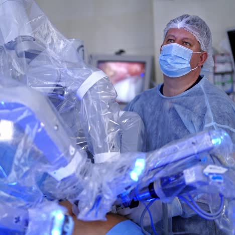 surgery team working together