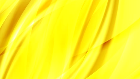 abstract bright flowing yellow waves video animation