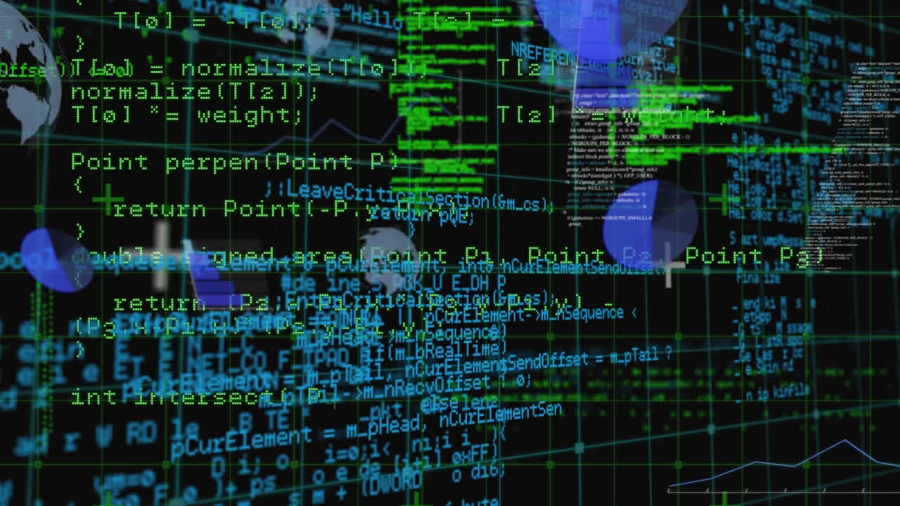 анимация обработки данных по глобусам