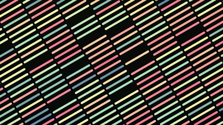 Modello di linee diagonali colorate