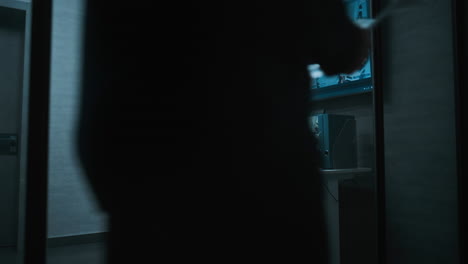 security guard in control room