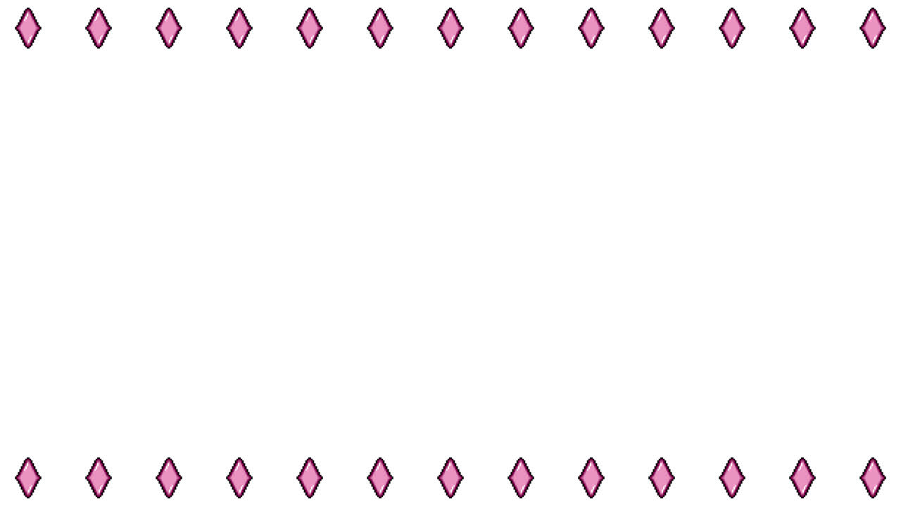 Pixel Art Diamond Frame Animated Overlay 1080p Transparent 30 fps (1).mov