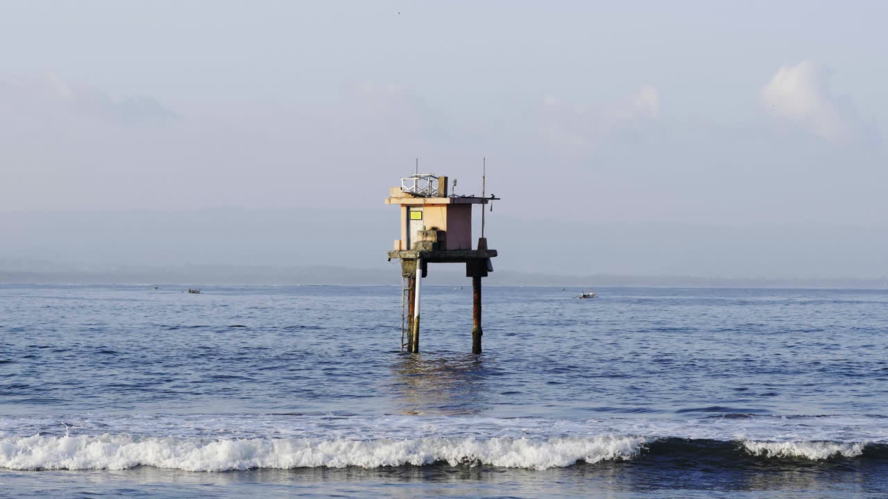 Ocean Fishing Hut Structure