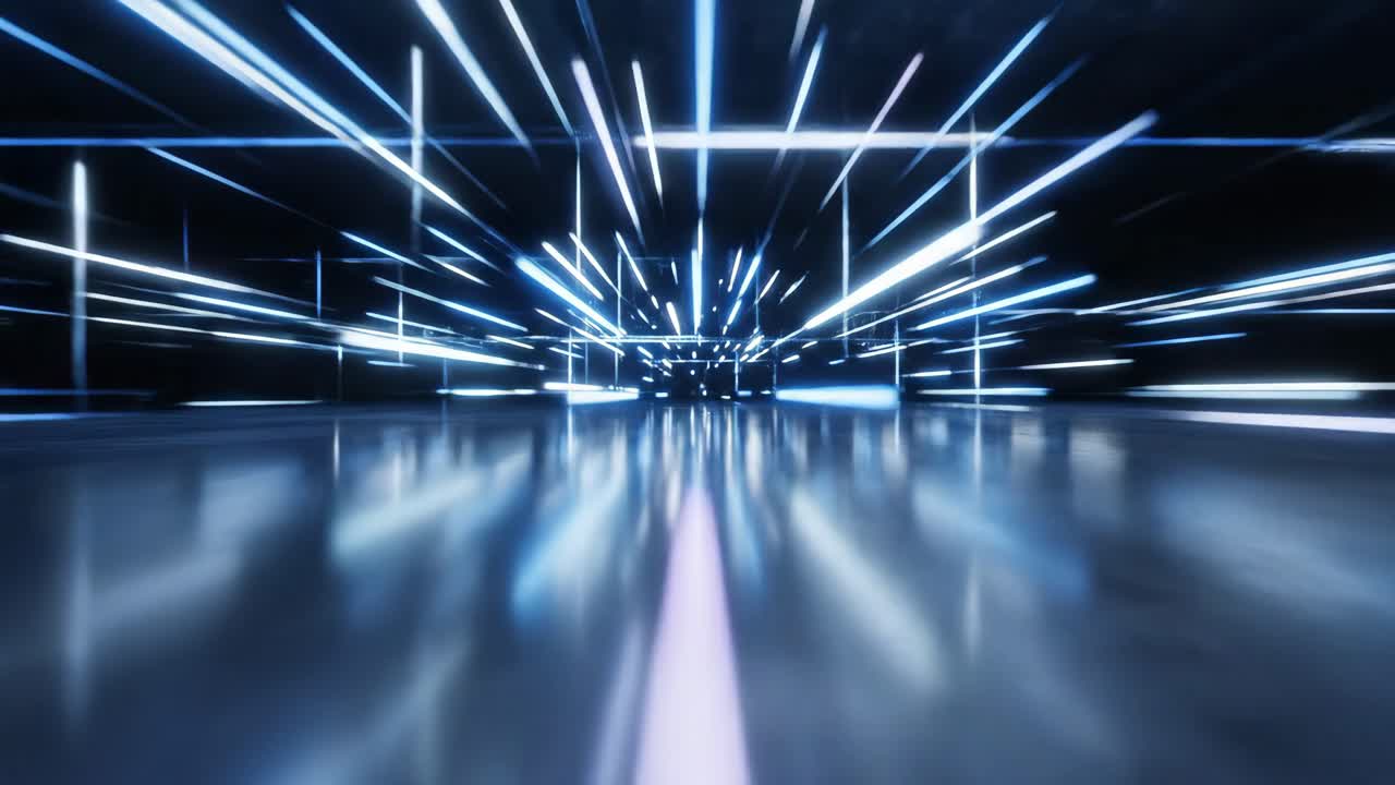 túnel de luz abstracto