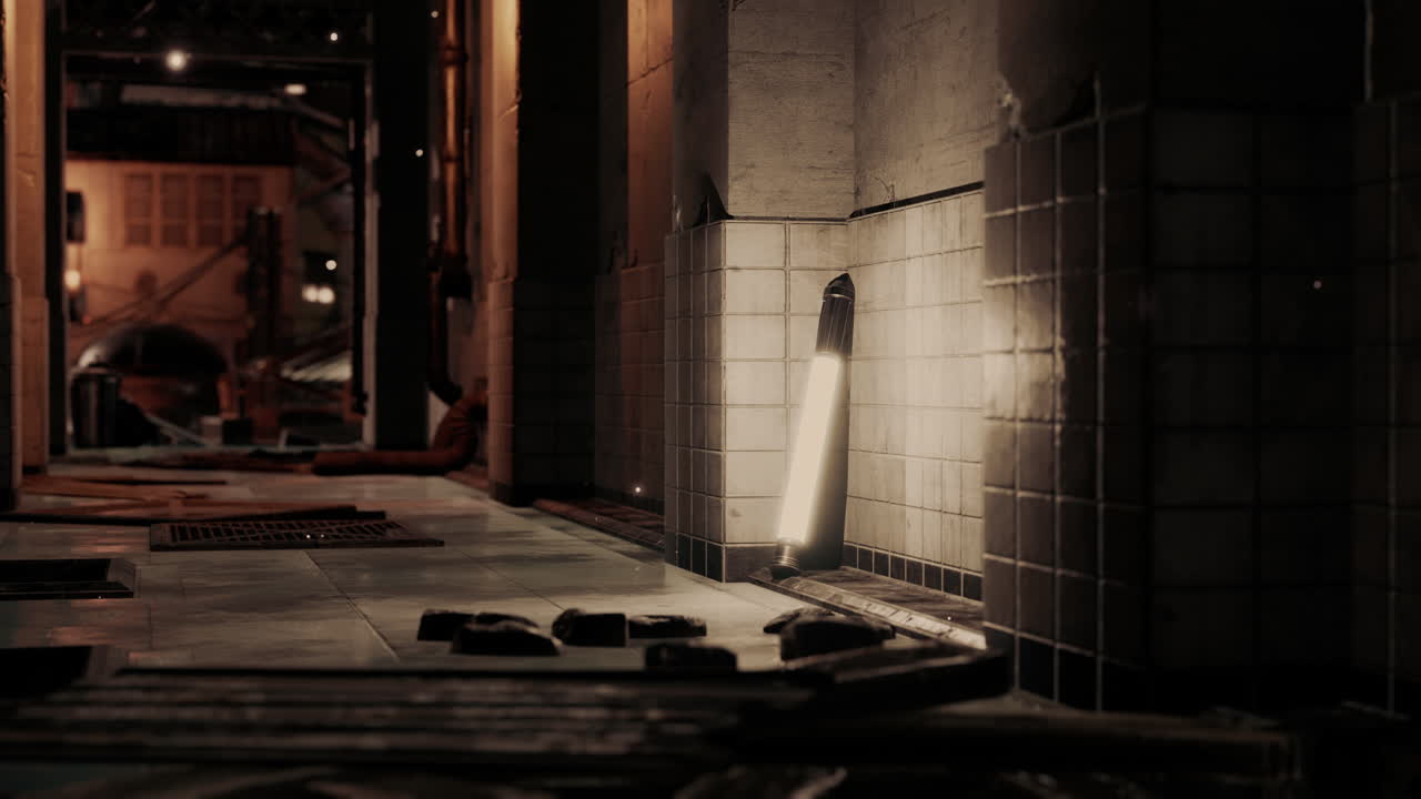 아시아 타운의 오래된 거리